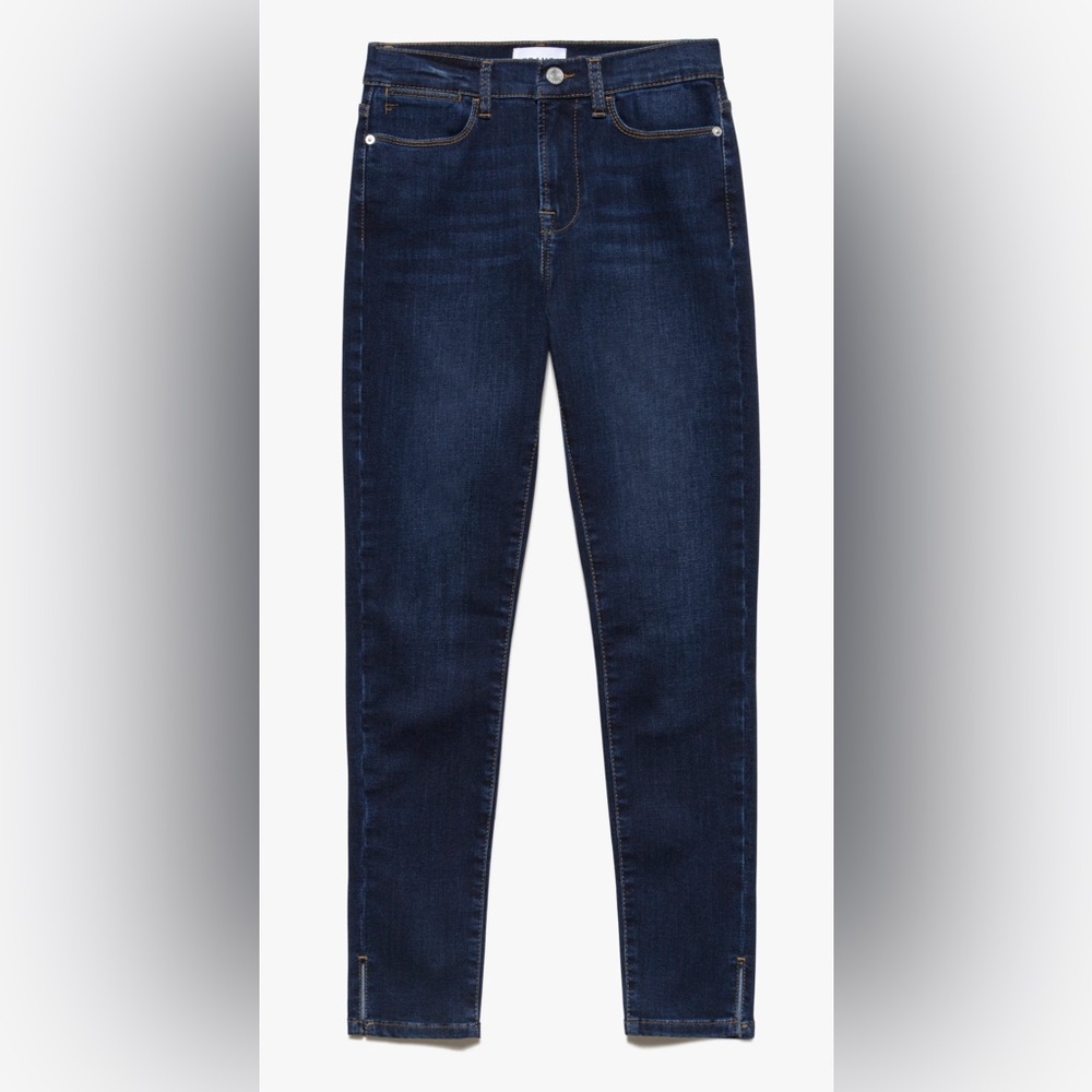 EUC Frame Le High Skinny Jean with Side Slit in Majesty SZ 27